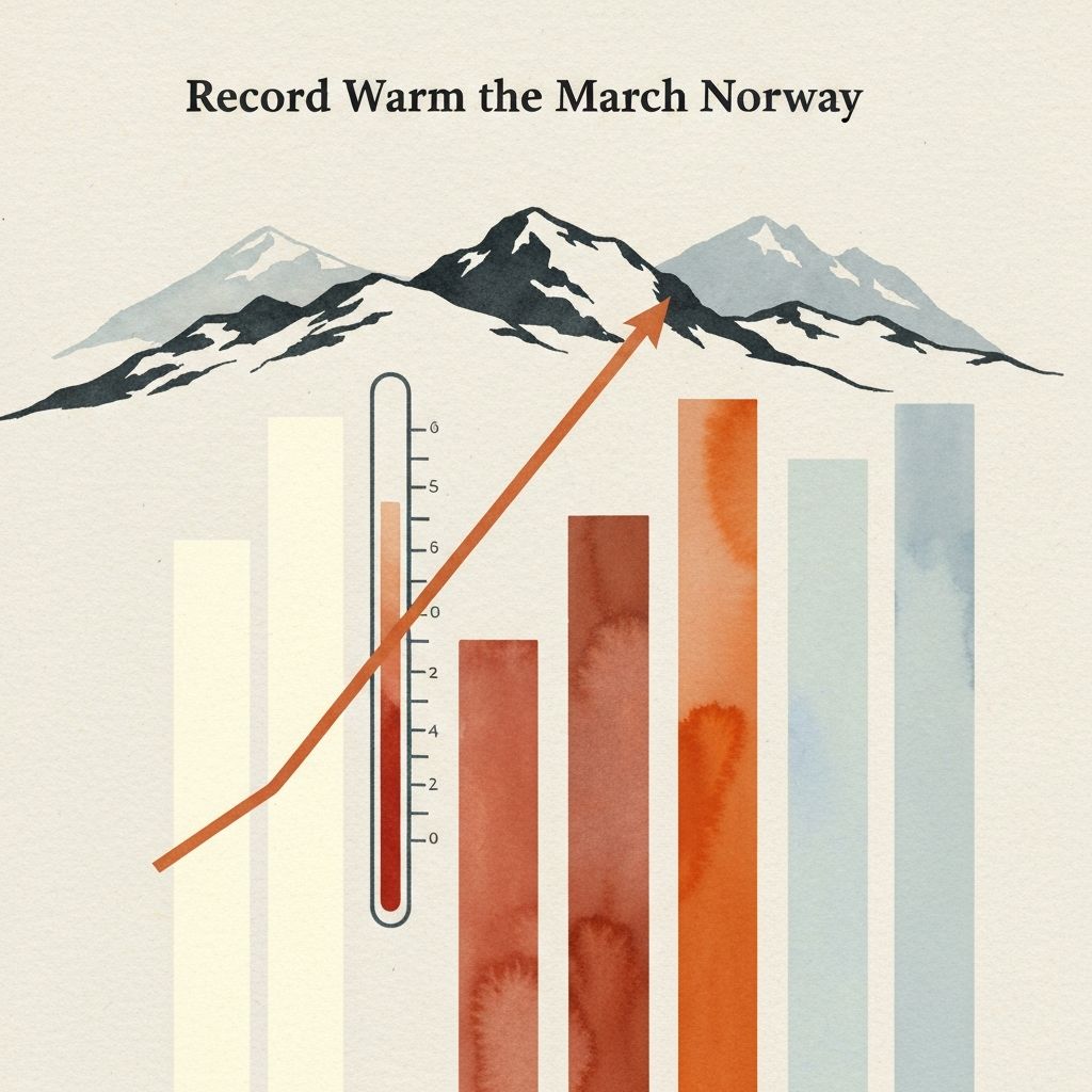 Temperaturkart over Norge